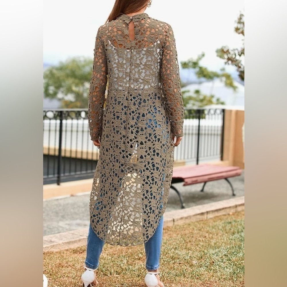 PRETTYGARDEN Long Sleeve Round Neck High Low
Asymmetrical Tops - Picture 4 of 10